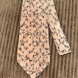 Marina di Carrara 100% Silk Tie Made in Italy Brown Teal Paisley